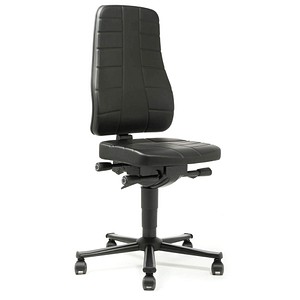bimos Arbeitsdrehstuhl All-In-One schwarz Kunstleder