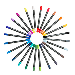 Marabu Graphix Octopy Aquarellmarker-Set farbsortiert, 24 St.