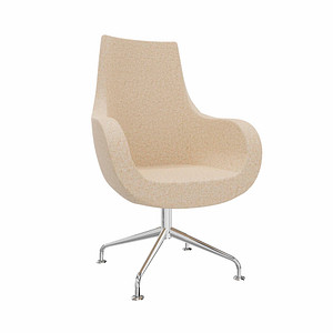 fm Sessel Pirum sand chrom Stoff 71,0 x 73,0 x 110,0 cm, 1 St.