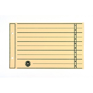Wekre Trennblätter DIN A5 quer 1-0 chamois, 230 g/m², 100 Blatt