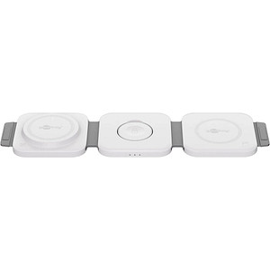 goobay 3-in-1 Induktive Ladestation weiß, 15 Watt