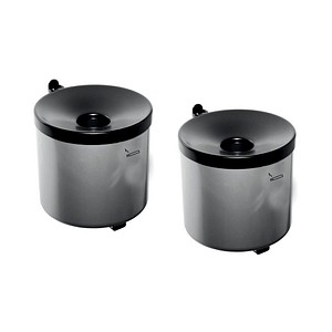 TKG Rondo senior Wandaschenbecher silber, 2 St.
