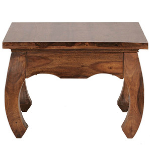 WOHNLING Couchtisch quadratisch Massivholz sheesham 60,0 x 60,0 x 40,0 cm, 1 St.