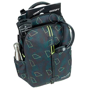 Walker Schulrucksack Elite 2.0 Green Polygon Kunstfaser grün