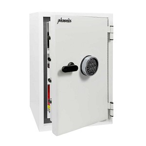phoenix Tresor FORTRESS PRO Sicherheitsstufe S2 nach EN14450 mit Feuerschutz signalweiß 44,0 x 42,0 x 65,0 cm