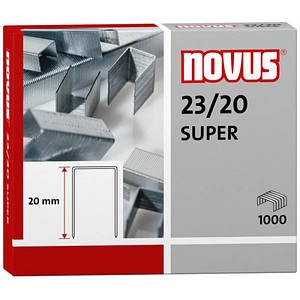 novus Heftklammern SUPER 23/20, 1.000 St.