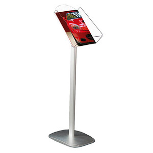 update displays Prospektständer silber DIN A4 25,0 x 33,0 x 100,0 cm, 1 St.
