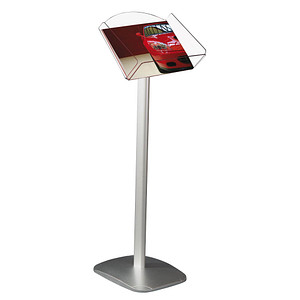 update displays Prospektständer silber DIN A4 25,0 x 33,0 x 97,0 cm, 1 St.