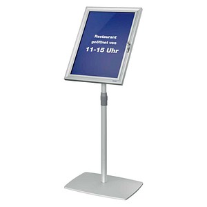 FRANKEN Infoständer PRO Security silber DIN A3 42,0 x 30,0 x 80,0 - 131,0 cm, 1 St.