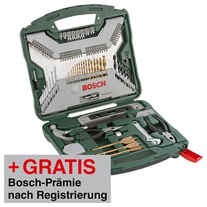 AKTION: BOSCH X-Line TiN-beschichtetes Bohrer- und Bit-Set, 103-teilig mit Prämie nach Registrierung