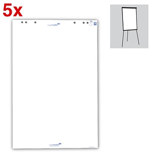 Legamaster Flipchart-Papier blanko 65,0 x 98,0 cm, 20 Blatt, 5 Blöcke Legamaster Flipchart-Papier blanko 65,0 x 98,0 cm, 20 Blatt, 5 Blöcke
