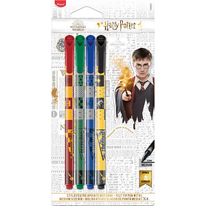 maped Harry Potter Fineliner farbsortiert 0,8 mm, 4 St.