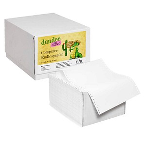 dundee Endlospapier A4 hoch 2-fach, 52 g/qm weiß 1.000 Blatt