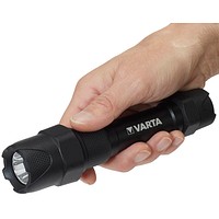 VARTA Indestructible schwarz | Lumen, Taschenlampe LED 16,7 Pro 6 W Printus cm, F20 350