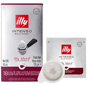 illy® Intenso E.S.E Kaffeepads, Arabicabohnen kräftig, 18 St.