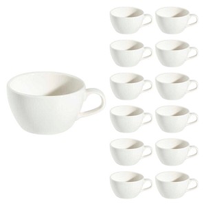 ID Fine Cappuccinotasse Transparent Alzar weiß 0,27 l, 12 St.