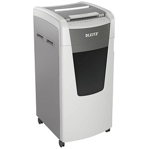 LEITZ IQ Autofeed Office Pro 600 Aktenvernichter mit Partikelschnitt P-4, 4 x 36 mm, bis 600 Blatt, weiß