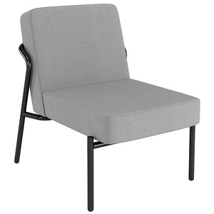 medso powered by PAPERFLOW Sessel MEDSO S grau schwarz Stoff 58,0 x 74,3 x 38,0 cm, 1 St.