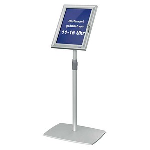 FRANKEN Infoständer PRO Security silber DIN A4 42,0 x 30,0 x 76,0 - 126,0 cm, 1 St.