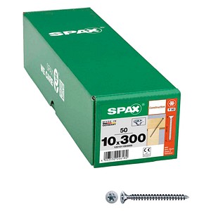 SPAX® Holzbauschrauben T50 Senkkopf WIROX 1201011003005 10 mm x 300 mm, 50 St.