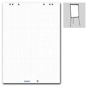 FRANKEN Flipchart-Papier kariert 68,0 x 99,0 cm, 20 Blatt, 5 St.