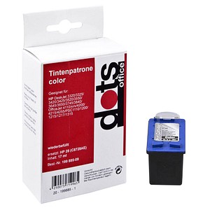 dots  color Druckerpatrone kompatibel zu HP 28 (C8728AE)