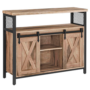 VASAGLE Sideboard, LSC092B50 natur 100,0 x 33,0 x 80,0 cm, 1 St.