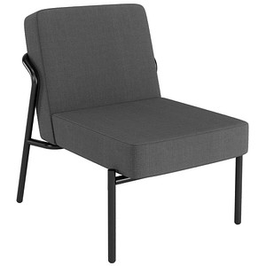 medso powered by PAPERFLOW Sessel MEDSO S anthrazit schwarz Stoff 58,0 x 74,3 x 38,0 cm, 1 St.
