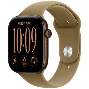 Apple Watch 12 42 mm Aluminium bronze (GPS) Sportarmband M/L  olivgrün