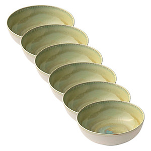 HEART & SOUL Schalen Perfect Match Thyme grün Ø 23,0 cm, 6 St.