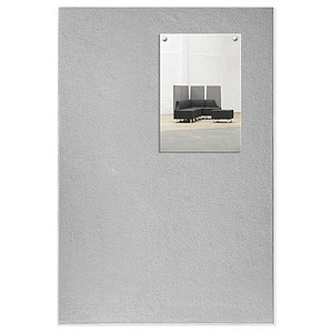 rocada Pinnwand Skin 50,0 x 75,0 cm Textil grau