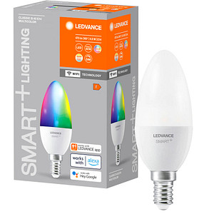 LEDVANCE WLAN-Lampe SMART+ WiFi Classic B40 RGBW E14 4,9 W matt, 1 St.