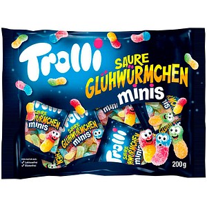 Trolli SAURE GLÜHWÜRMCHEN minis Fruchtgummi 10 St./ 200,0 g, 10 St.