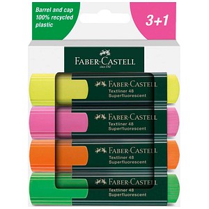 FABER-CASTELL 48 Textmarker farbsortiert, 4 St.