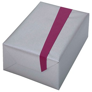 JUNG SCHÖNER VERPACKEN Geschenkpapier Vollton Uni lila beidseitig bedruckt, 20,0 m