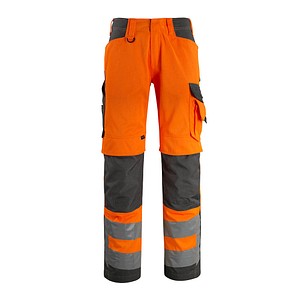 MASCOT® unisex Warnschutzhose Kendal  orange, dunkelanthrazit Größe 28