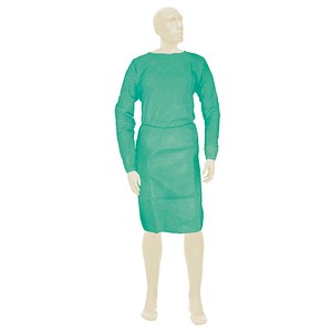 Meditrade® unisex Schutzkittel BeeSana® PP grün Einheitsgröße 10 St.