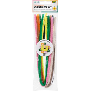 folia Pfeifenreiniger mehrfarbig Chenilledraht Safari Ø 8,0 mm, 10 St.