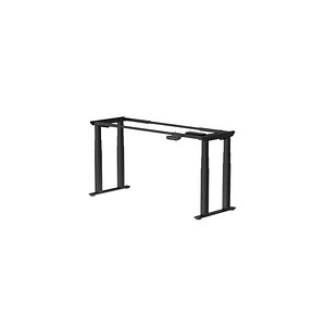 FlexiSpot E7 Plus elektrisch höhenverstellbares Schreibtischgestell schwarz ohne Tischplatte, Kufen-Gestell schwarz 99,0 - 159,0 x 68,0 cm