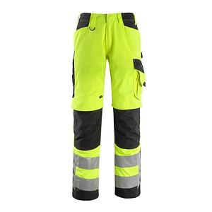 MASCOT® unisex Warnschutzhose Kendal  gelb, schwarz Größe 26