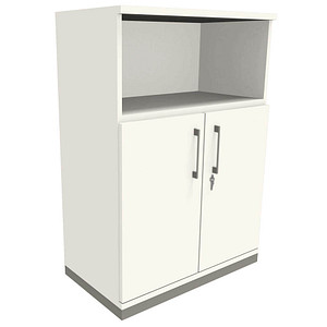 fm Regalschrank Oldenburg, 4260672331147 weiß 80,0 x 44,2 x 113,3 cm, 1 St.