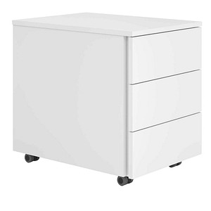 BaseLite Rollcontainer weiß 3 Auszüge 39,5 x 54,8 x 51,0 cm