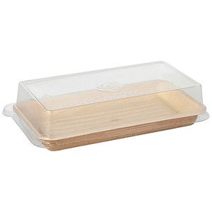 STARPAK Einweg-Menüschalen pure braun 100,0 ml, 10 St.