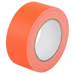 WIHEDÜ Neon Gewebeband orange 5,0 cm x 25,0 m 1 Rolle