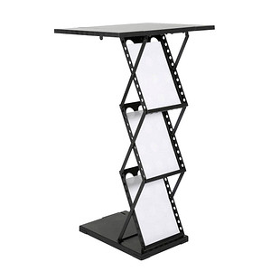 update displays Prospektständer schwarz DIN A4 3 Fächer 29,0 x 40,0 x 95,5 cm, 1 St.