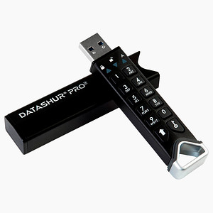 iStorage USB-Stick datAshur PRO2 schwarz 4 GB