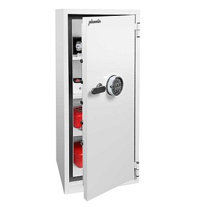 phoenix Tresor FORTRESS PRO Sicherheitsstufe S2 nach EN14450 mit Feuerschutz signalweiß 44,0 x 42,0 x 100,0 cm
