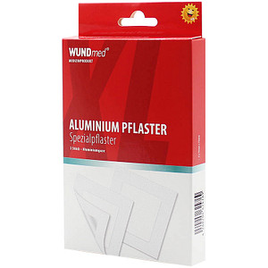 WUNDmed® Pflaster Aluminium XL 03-005 grau 7,5 x 7,5 cm, 3 St.