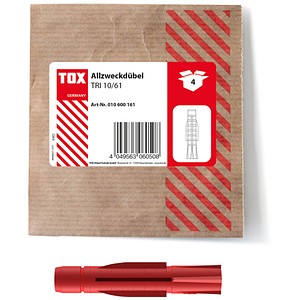 TOX TRI 10/61 010600161 Universaldübel Ø 10 mm x 61 mm, 4 St.