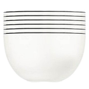 ID Fine Schalen Modest Black Mesa weiß Ø 13,0 cm, 6 St.
